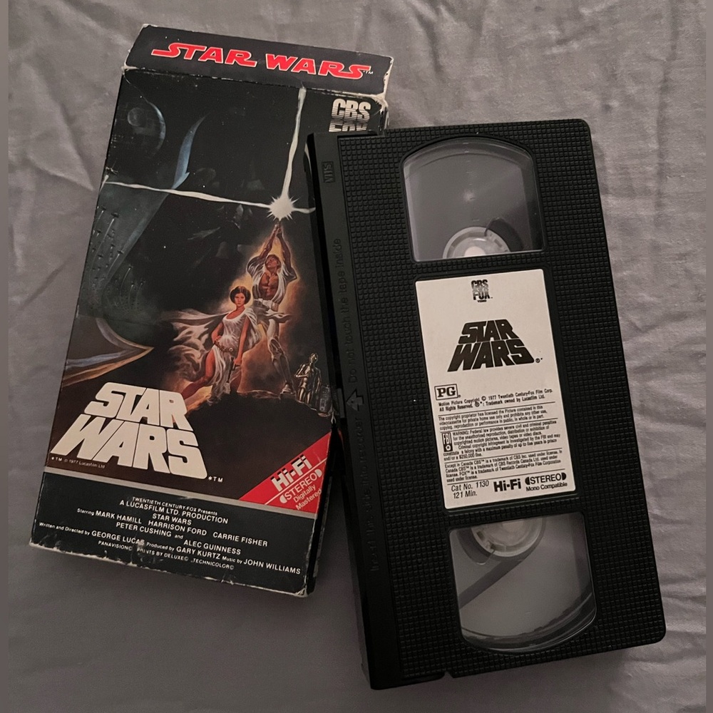 Original 1977 Star Wars VHS with 1984 Cover